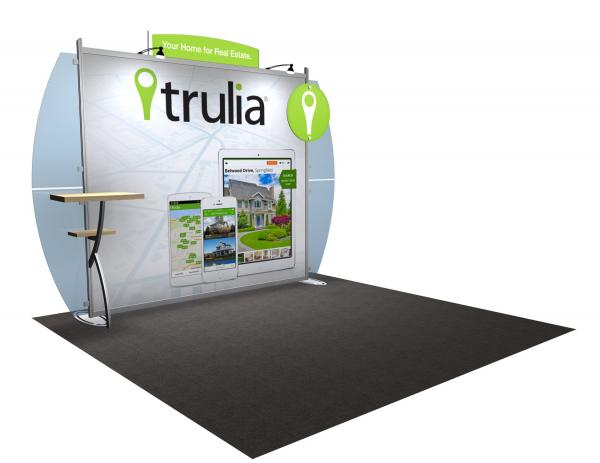 VK-1222 Portable Hybrid Trade Show Exhibit -- Convex Wings